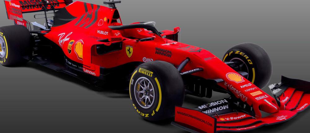 So sieht er aus. Der neue Ferrari Formula One SF90. 
