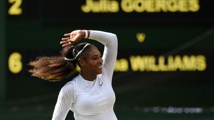 Strahlende Spielverderberin: Serena Williams nach ihrem Halbfinalsieg gegen Julia Görges.