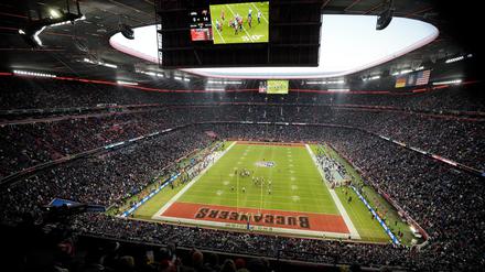 Volles Haus in München. 69.811 Fans verfolgten das erste NFL-Spiel in Deutschland.