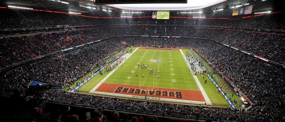 Volles Haus in München. 69.811 Fans verfolgten das erste NFL-Spiel in Deutschland.