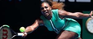 Powerspielerin. Serena Williams fegt ihre deutsche Gegnerin in Melbourne gnadenlos vom Platz.