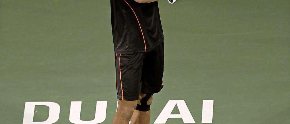 In Dubai im Mittelpunkt: Turniersieger Novak Djokovic.