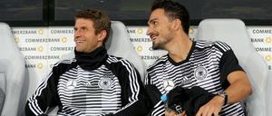 Mehr als eine prominente Einwechseloption. Thomas Müller (links) und Mats Hummels sollen bei der EM nach den Vorstellungen des Bundestrainers eine Führungsrolle in der Nationalmannschaft spielen.