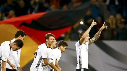 Gut in Schuss. Die deutschen Fußballer konnten gegen Tschechien über weite Strecken überzeugen.