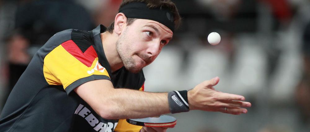 Bollwerk. Der deutsche Tischtennis-Star Timo Boll ist bei der Team-EM auf dem Weg Titelverteidigung.