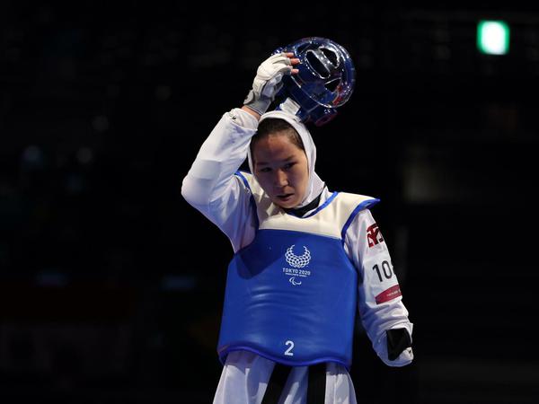 Zakia Khudadadi war die erste afghanische Para-Taekwondoka bei den Spielen.