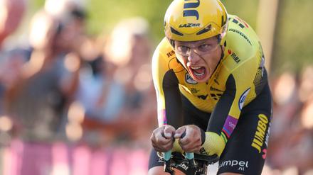 In Aktion. Tony Martin ist mit seinem Team Jumbo-Visma bei der Tour de France erfolgreich.