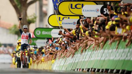 Die Niederländer Bauke Mollema gewinnt die 14. Etappe der Tour de France.