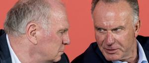 Alphatiere unter sich: Uli Hoeneß (links) und Karl-Heinz Rummenigge bestimmen die Geschicke beim FC Bayern seit Jahrzehnten.