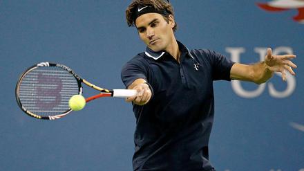 So ästhetisch wie effektvoll: Roger Federer ist weiterhin der Superstar des Tennis.