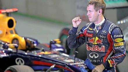 Mit einer starken Leistung sicherte sich Sebastian Vettel die Pole-Position für das Rennen in Singapur.