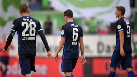 Unglücklicher Nachmittag: Hertha BSC verliert nach zweiten späten Gegentoren mit 0:2 gegen den VfL Wolfsburg. Bereits zur Pause mussten zudem zwei wichtige Spieler der Berliner verletzt raus.
