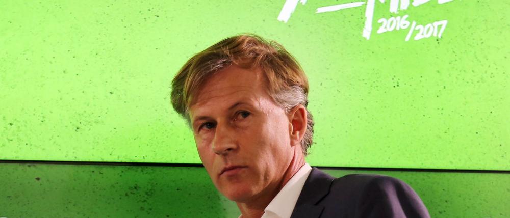 Jonker ist die Hoffnung. Der Holländer soll den VfL Wolfsburg vor dem Abstieg retten.