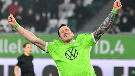 Wout Weghorst jubelt ab sofort nicht mehr für den VfL Wolfsburg. Er wechselt zum FC Burnley in die Premier League.