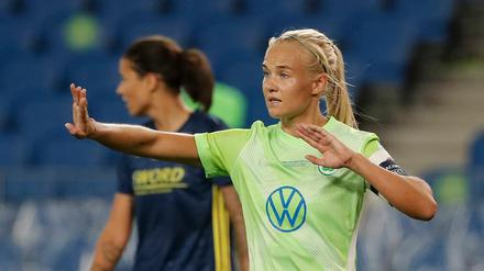 Pernille Harder beim Champions League Finale. 