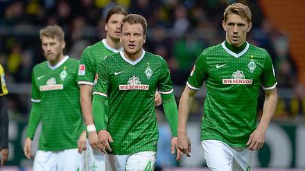 Auf dem Weg in Zweitklassigkeit? Für Werder sieht es nach dem 1:5 gegen Dortmund finster aus.