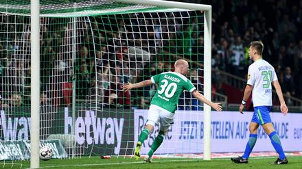 Davy Klaassen brachte Werder Bremen mit 1:0 in Führung. 