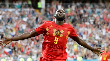 Belgiens Romelu Lukaku freut sich über seinen Treffer zum 3:0. 