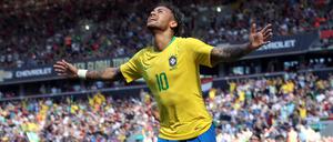 Sehnsucht. Nach der verpatzten Heim-WM wollen die Brasilianer um Neymar in Russland hoch hinaus.