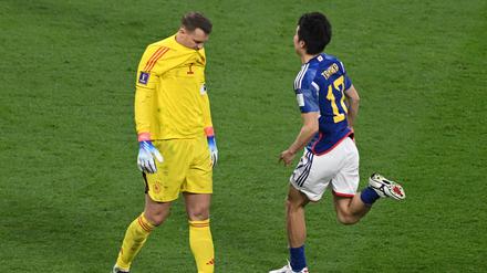 Frust hier, Freude da. Für Manuel Neuer war das Japan-Spiel eines zum Vergessen.