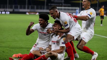 Jubeltrubel: Der FC Sevilla steht im Europa-League-Halbfinale.