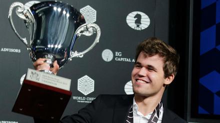 So sieht ein Sieger aus - Magnus Carlsen in New York.