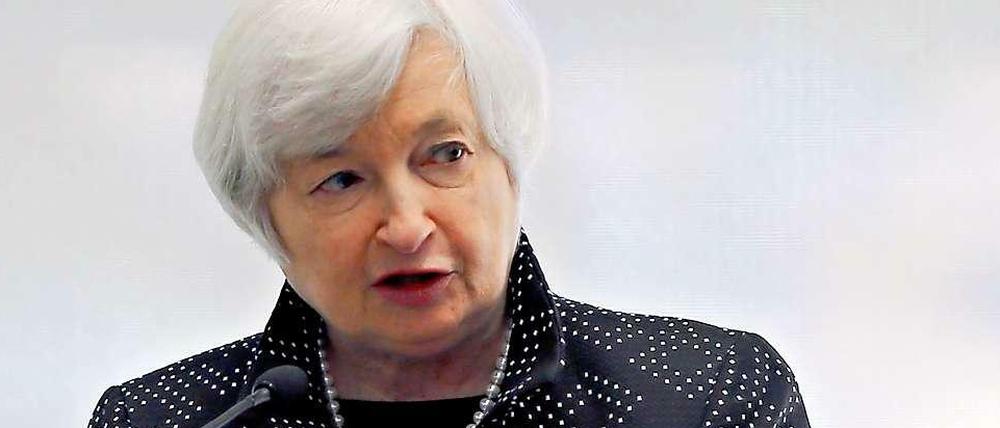 Beklagte die ökonomische Ungleichheit in den USA: Fed-Chefin Janet Yellen bei ihrer Rede am vergangenen Freitag in Boston.