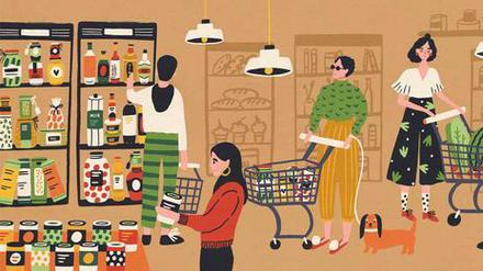 Im kooperativen Supermarkt sind Kunden gleichzeitig Anteilseigner.