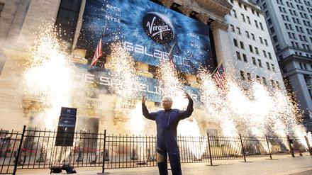 Richard Branson hat seine Weltraumfirma Virigin Galactic mit einem Spac an die Börse gebracht.