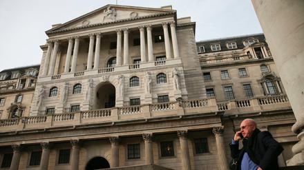Die Bank of England in London.