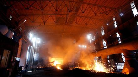 Stahlwerk in Fenyang: China hat riesige Überkapazitäten. 