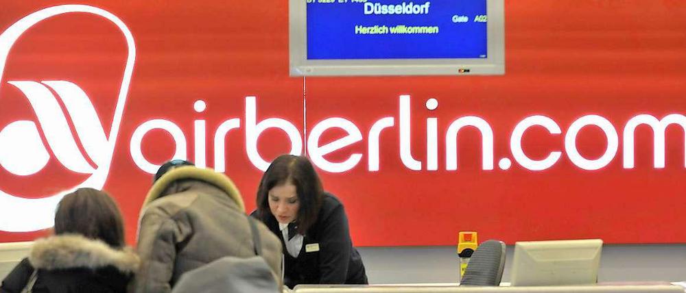 Air Berlin hat zu viele Beschäftigte, meint die Unternehmensführung.