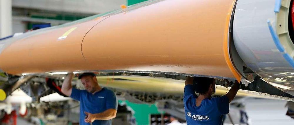 Ein moderner Airbus besteht schon heute zu mehr als 50 Prozent aus textilen Stoffen. Viele davon werden in Deutschland hergestellt.