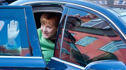 Kanzlerin Angela Merkels Dienstwagen ist ebenfalls kein E-Auto.