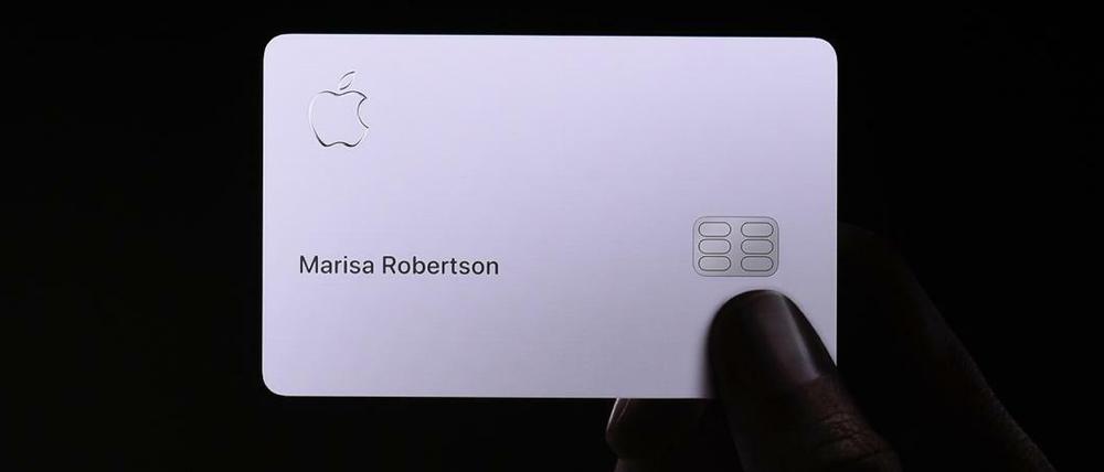 Präsentation der Apple Card auf der Keynote in Cupertino.