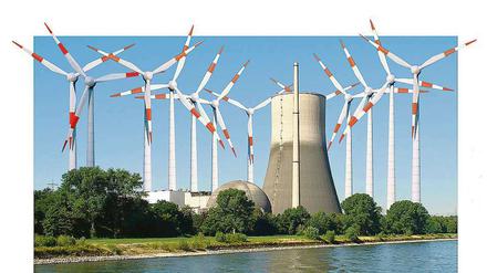 Wind- oder Kernkraft? Auf diesen Konflikt lässt sich der Streit um unsere künftige Energieversorgung zuspitzen. 