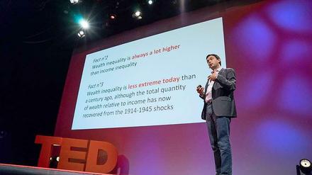 Auch der französische Ökonom Thomas Piketty sprach auf der TED-Konferenz - sein Thema sind Verteilung und Ungleichheit.