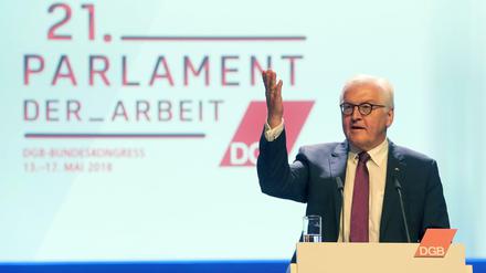 Eine "Ethik der Digitalisierung", forderte Bundespräsident Frank-Walter Steinmeier zur Eröffnung des Bundeskongresses des Deutschen Gewerkschaftsbundes (DGB) am Sonntag in Berlin. 