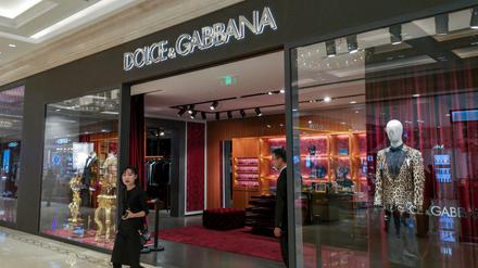 Eine Filiale des italienischen Modekonzerns Dolce und Gabbana in Peking.