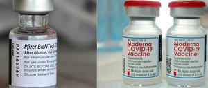Moderna sowie Biontech/Pfizer haben mRNA-Impfstoffe gegen Covid-19 entwickelt (Symbolbild).