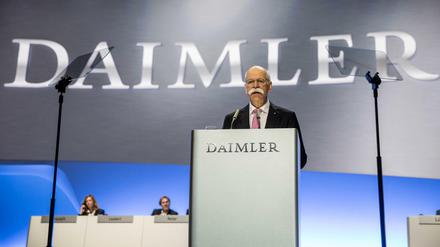 Ein letztes Mal sprach Dieter Zetsche bei der Hauptversammlung als Daimler-Chef vor den Aktionären.