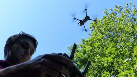 Drohnen werden wie hier in Bitburg auch eingesetzt, um vom Borkenkäfer befallene Bäume schneller zu erkennen. Der Staat will solche Beispiele fördern. 
