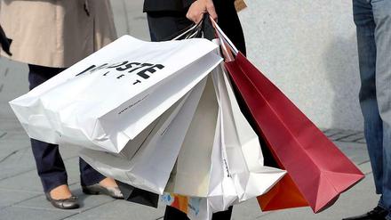 In Kauflaune. Obwohl die Umsätze im Einzelhandel zurückgegangen sind, ist das Konsumklima in Deutschland gut.