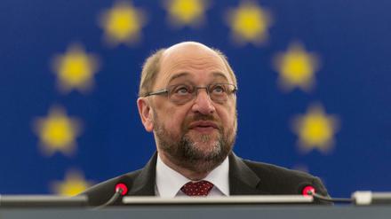 Sternengucker: EU-Parlamentspräsident Martin Schulz warnt die Brexit-Anhänger vor einem Ausstieg aus der EU.