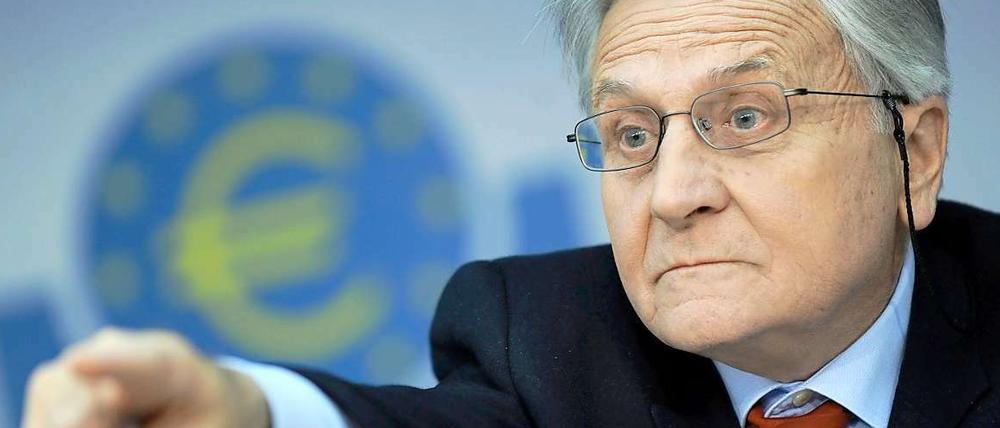 EZB-Präsident Trichet gibt die geldpolitische Linie in Europa vor.