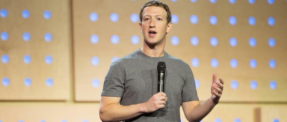 Milliardär im T-Shirt:Facebook-Chef Mark Zuckerberg.