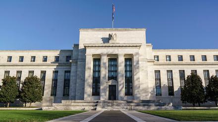 Das Gebäude der US-Notenbank Federal Reserve . Foto: J. Scott Applewhite/AP/dpa +++ dpa-Bildfunk +++
