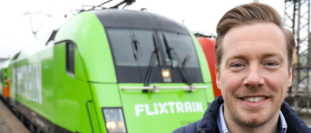 Fordert eine dauerhaft niedrigere Schienenmaut: Flixmobility-Chef André Schwämmlein
