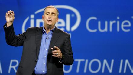 Mageres Quartal. Intel-Chef Brian Krzanich kann mit dem laufenden Geschäft nicht zufrieden sein.