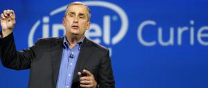 Mageres Quartal. Intel-Chef Brian Krzanich kann mit dem laufenden Geschäft nicht zufrieden sein.